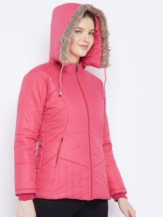 Women's Winter Wear Solid Parka Jacket