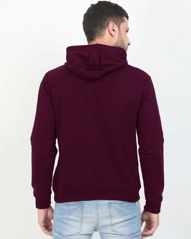 Cotton Solid Full Sleeves Mens Hoodie