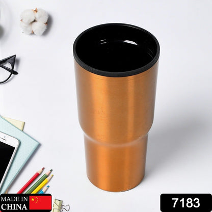 STAINLESS STEEL VACUUM INSULATED GLASS COFFEE CUPS DOUBLE WALLED TRAVEL MUG, CAR COFFEE MUG - Discount Karo