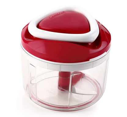 Ganesh Chopper Vegetable Cutter, Red (650 ml) - Discount Karo