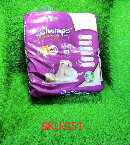 Premium Champs High Absorbent Pant Style Diaper Small, Medium and Large Size Diaper - Discount Karo