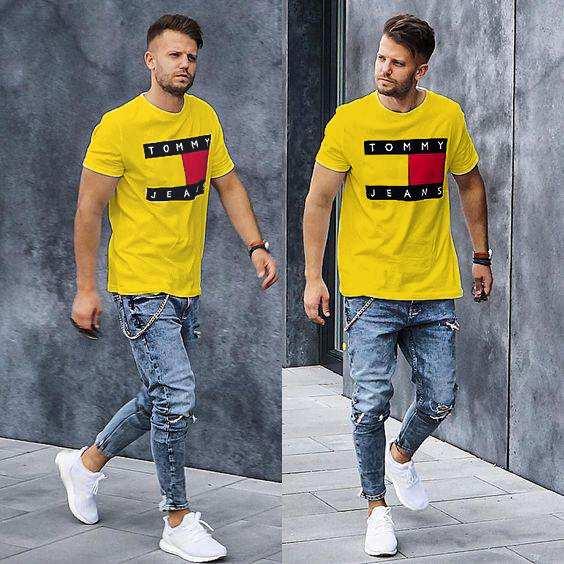 Polyester Slogan Half Sleeves T-Shirt