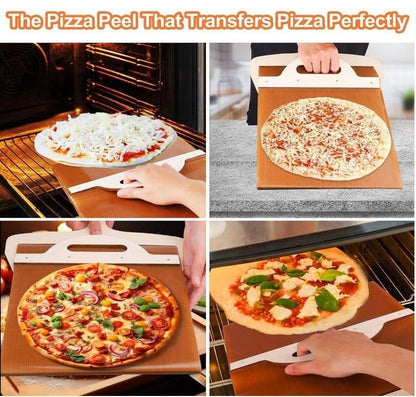 Wooden Pizza Paddle with Smooth Handle for Transfer The Pizza Crust - Discount Karo