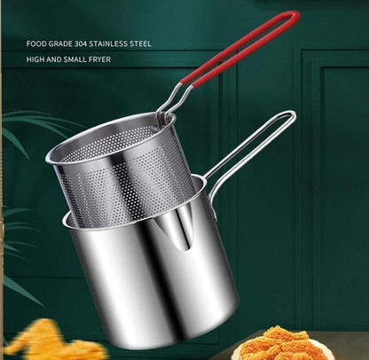 Stainless Steel Deep Fryer Pot - Discount Karo