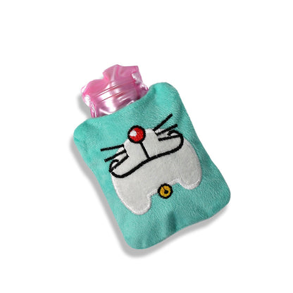 Doremon Cartoon Small Hot Water Bag with Cover for Pain Relief - Discount Karo