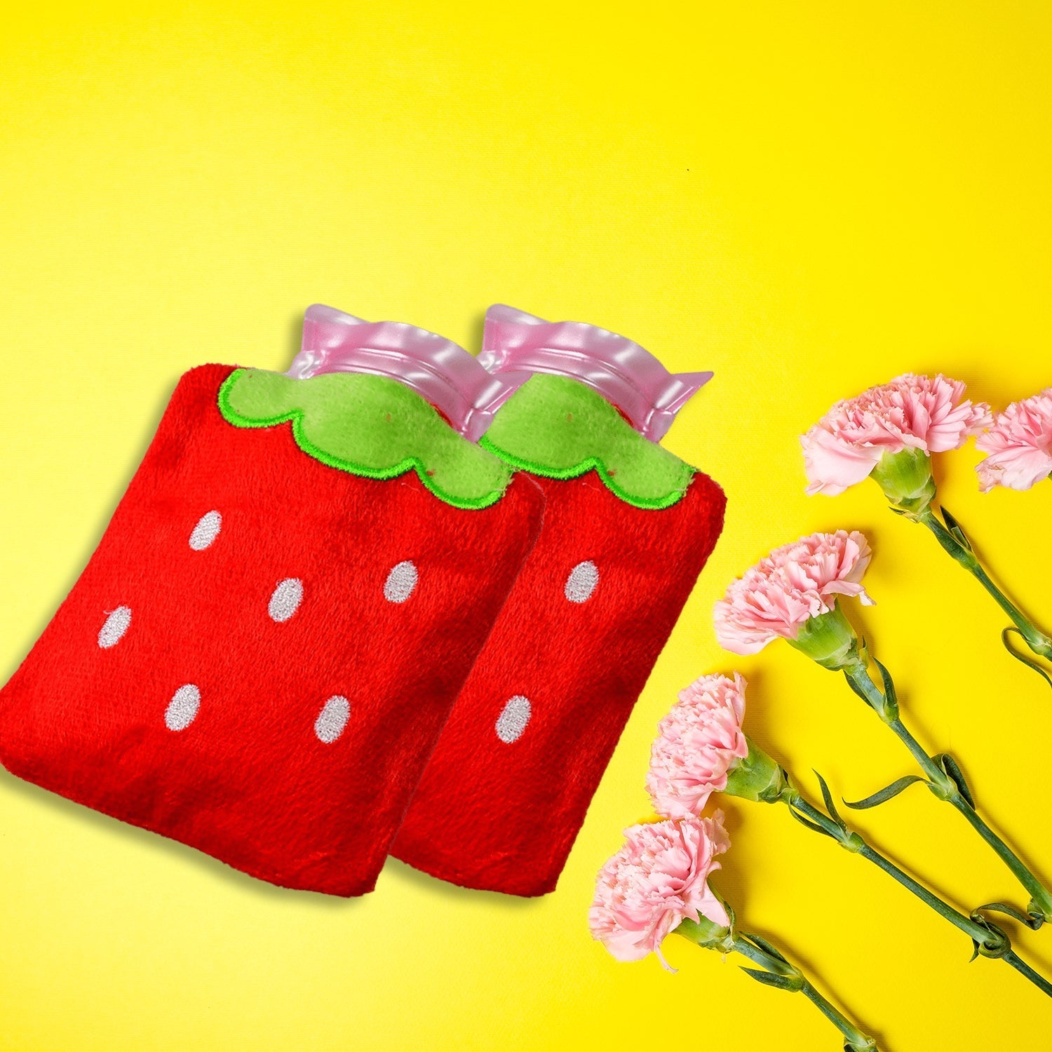 Strawberry Design Relief: Mini Hot Water Bag for Neck & Shoulders - Discount Karo