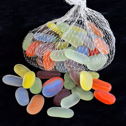 4015 Glass Gem Stone, Flat Round Marbles Pebbles for Vase Fillers, AttrDraft pebbles for Aquarium Fish Tank. 