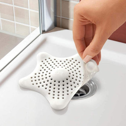 Star Drain Strainer: Catches Hair & Prevents Clogs (Kitchen/Bath)