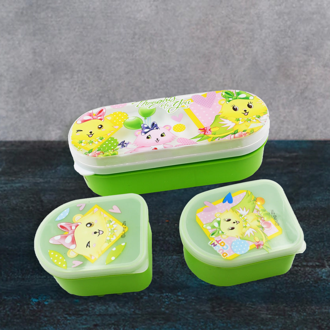 Tiffin Box Smart Lunch Box High Quality 3 box Lunch Box Leak Proof Lunch Box For Home & School, Office Use - Discount Karo