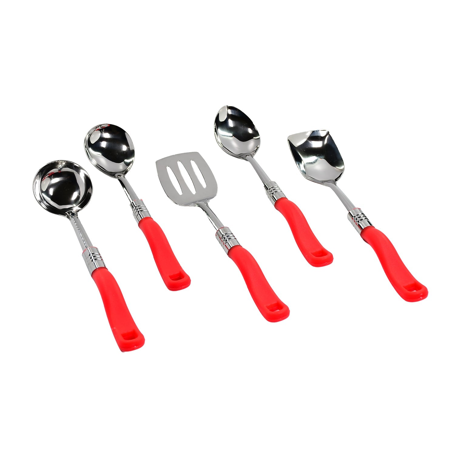 Stainless Steel Serving Spoon Set 5 pcs. - Discount Karo