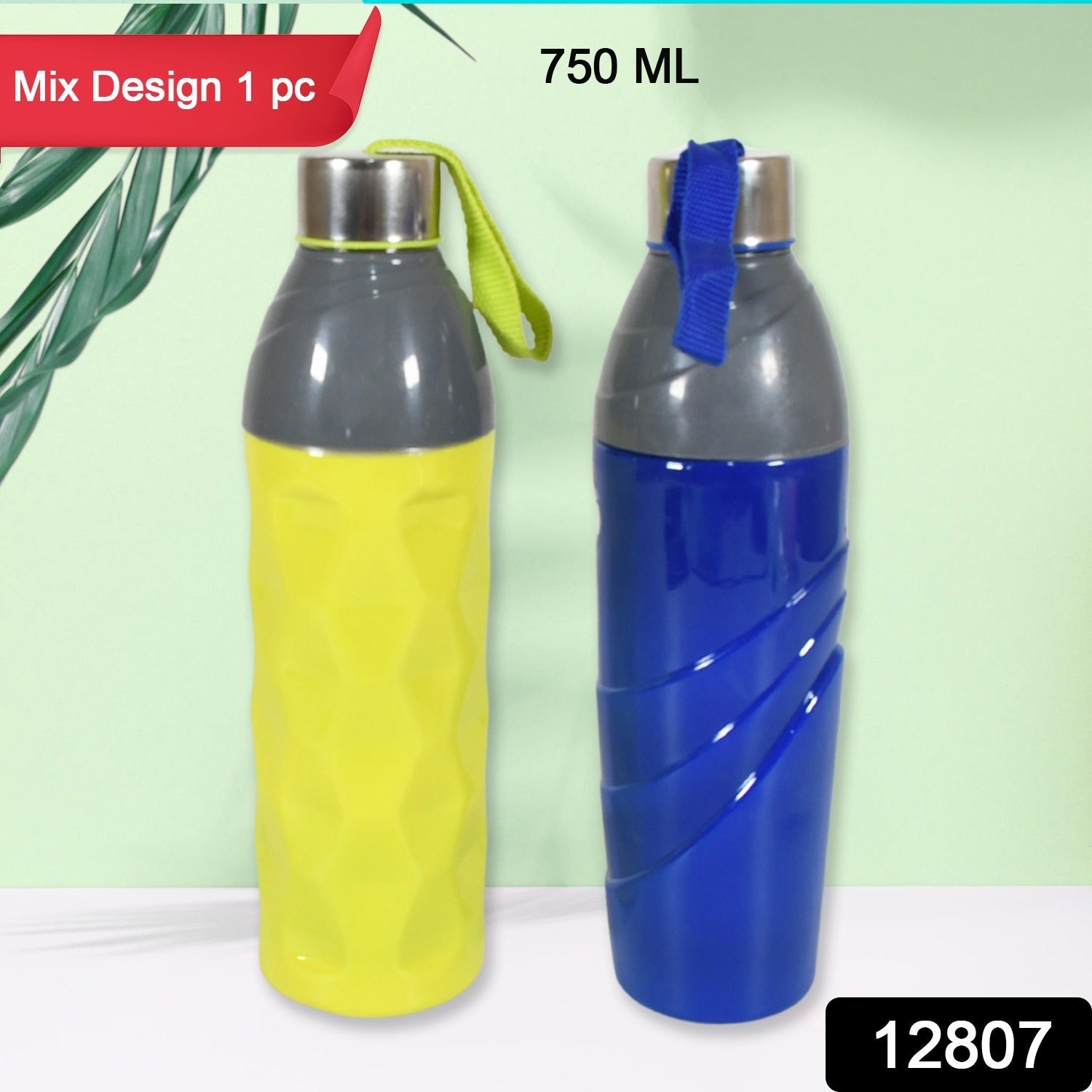 Plastic Sports Insulated Water Bottle with Dori Easy to Carry High Quality Water Bottle, BPA-Free & Leak-Proof! For Kids' School, For Fridge, Office, Sports, School, Gym, Yoga (750 ML / 1 Pc / Multi Color) - Discount Karo