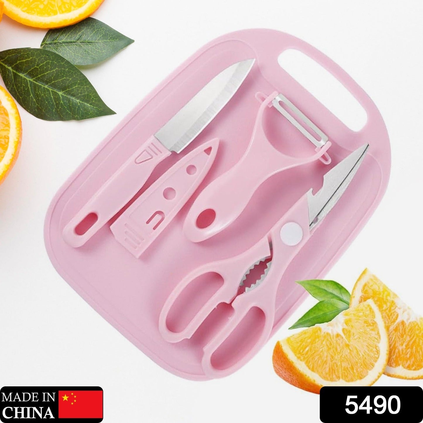 Mini Travel Cutting Board Set, 4 Pcs Portable Mini Camping Plastic Cutting Board & Knife, Fruits & Vegetable Peeler Scissors, Kitchen Knives Set, for travel, picnic, camping, outdoor, park (4 Pc Set) - Discount Karo