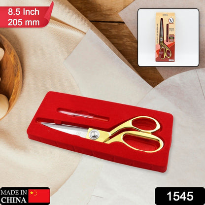 Stainless Steel Tailoring Scissor Sharp Cloth Cutting for Professionals  (Golden) - Discount Karo