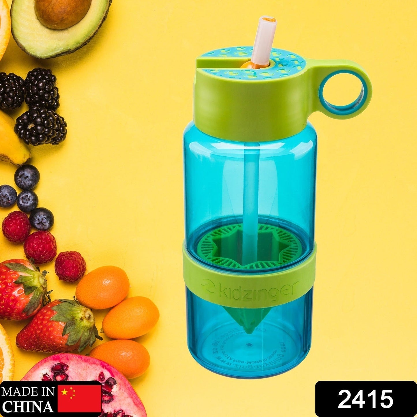 Sports Duo Citrus Kid Zinger Juice Water Bottle with Juice Maker Infuser Bottle (630ml) - Discount Karo