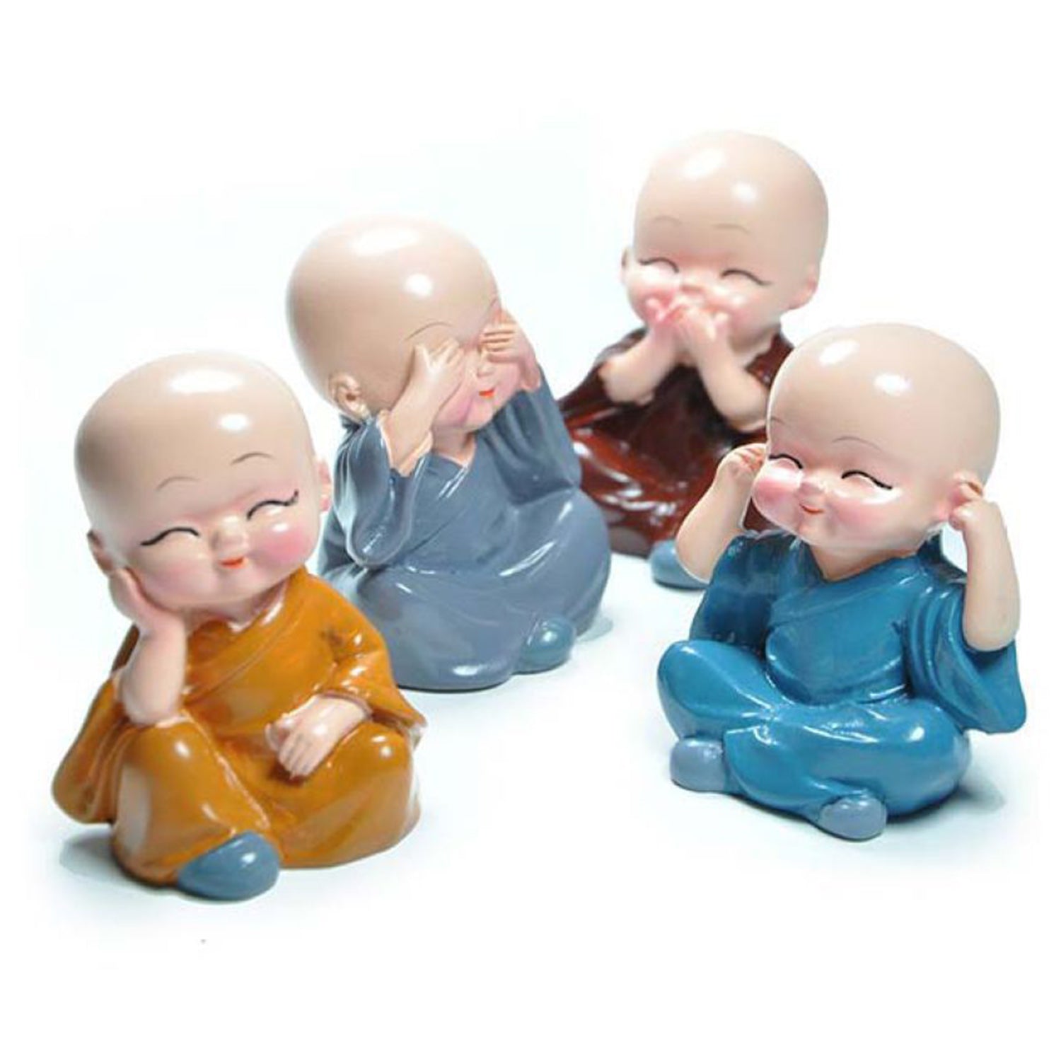 baby buddha 4Pc and show piece used for house, office and official decorations etc. - Discount Karo