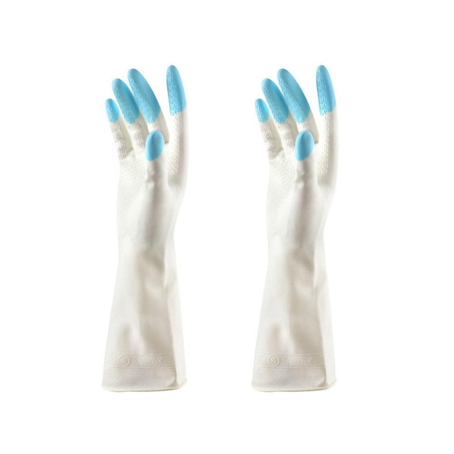 4934 Reusable Rubber Latex PVC Flock lined Elbow Length Hand Gloves cleaning gloves 