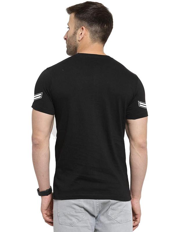 Army Printed Round Neck Half Sleeve T-Shirt For Men