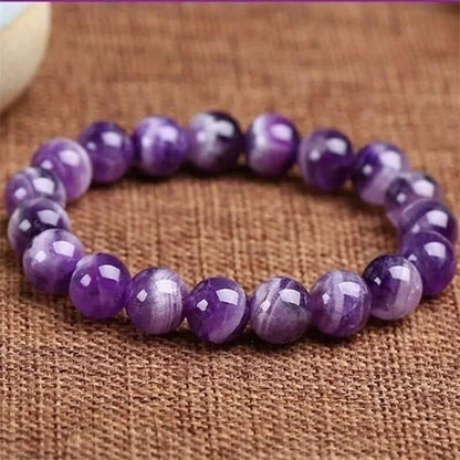 Stretchable Handmade Natural Crystal Stone Bracelet(Pack Of 2)