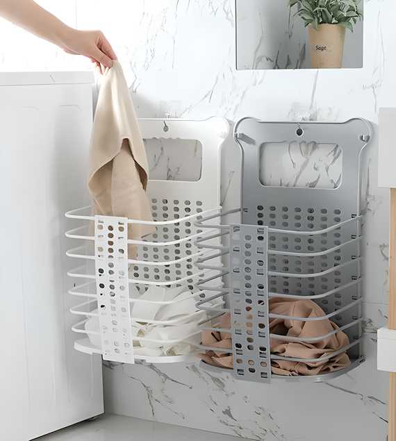 Plastic Multipurpose Hanging Laundry Basket - Discount Karo