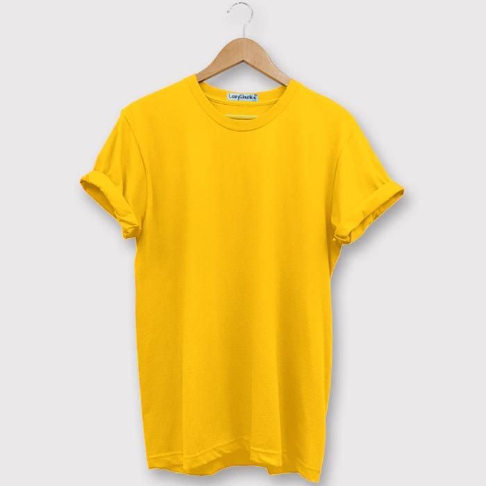 Cotton Solid Half Sleeves T-Shirt Buy 1 Get 1 Free