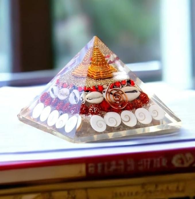 Crystal Wealth Gomati Chakra Shree Yantra Pyramid - Discount Karo