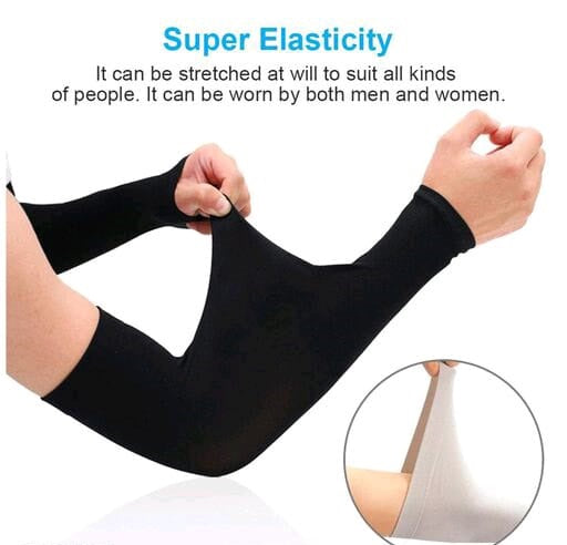 Women's Cotton/Nylon Full Hand Arm Sleeve Gloves