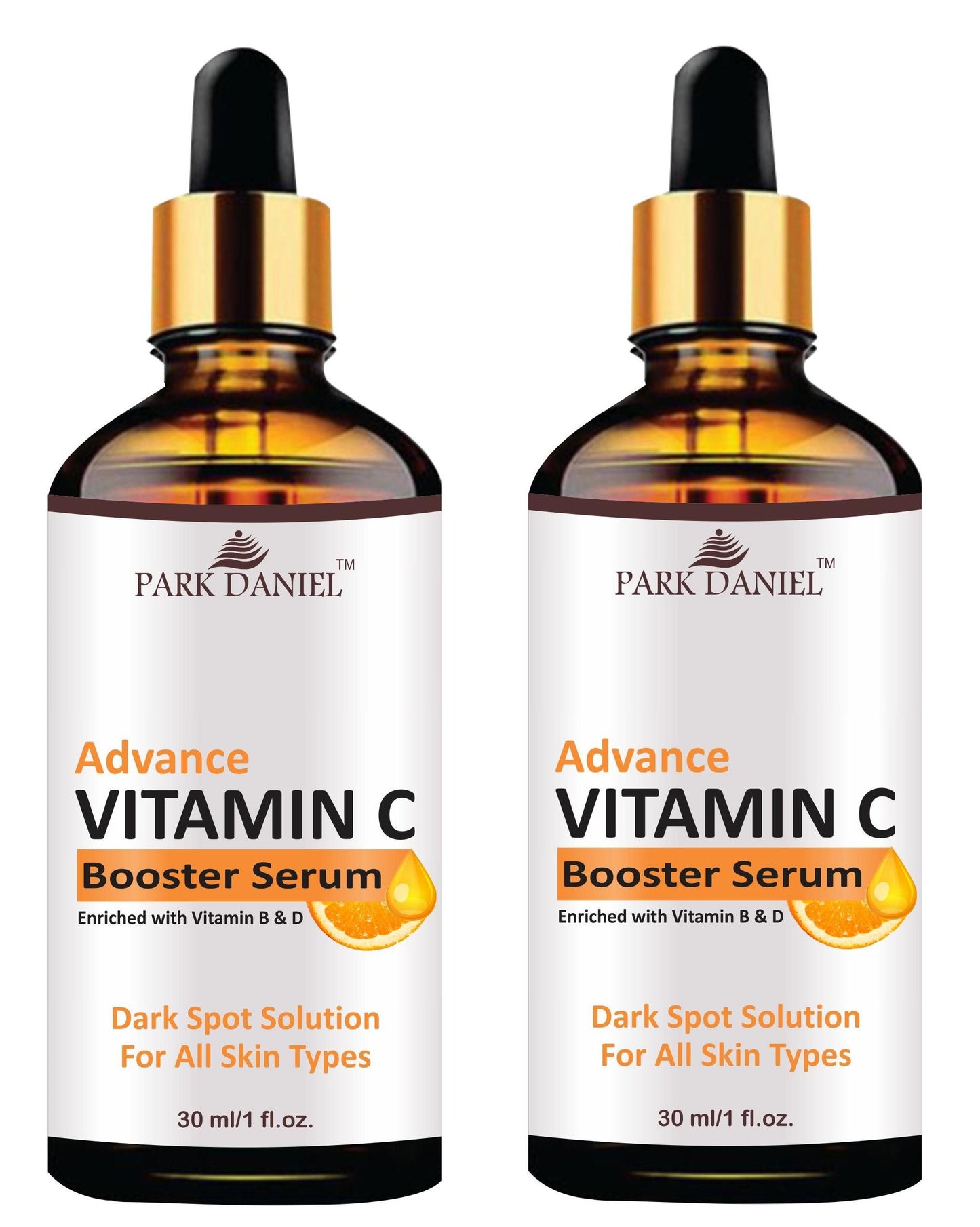 Park Daniel Vitamin C Booster Serum For Nourished & Bright Skin with Antioxidant Rich Vitamin C Extract, Non Greasy Combo Pack of 2 of 30 ML (60 ML)