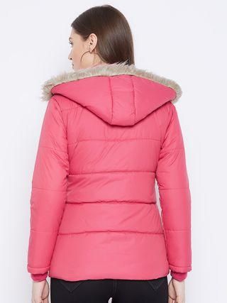 Women's Winter Wear Solid Parka Jacket