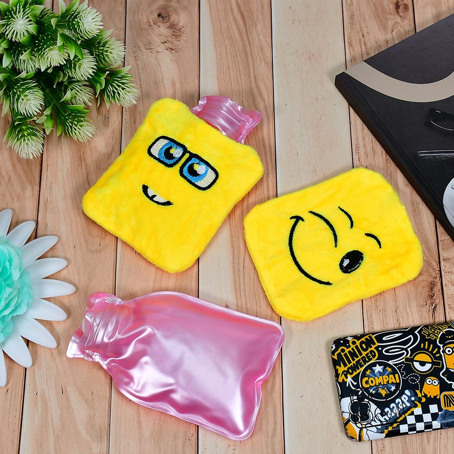 Fun Emoji Relief (1 Pc): Mini Hot Water Bag for Aches & Pains - Discount Karo