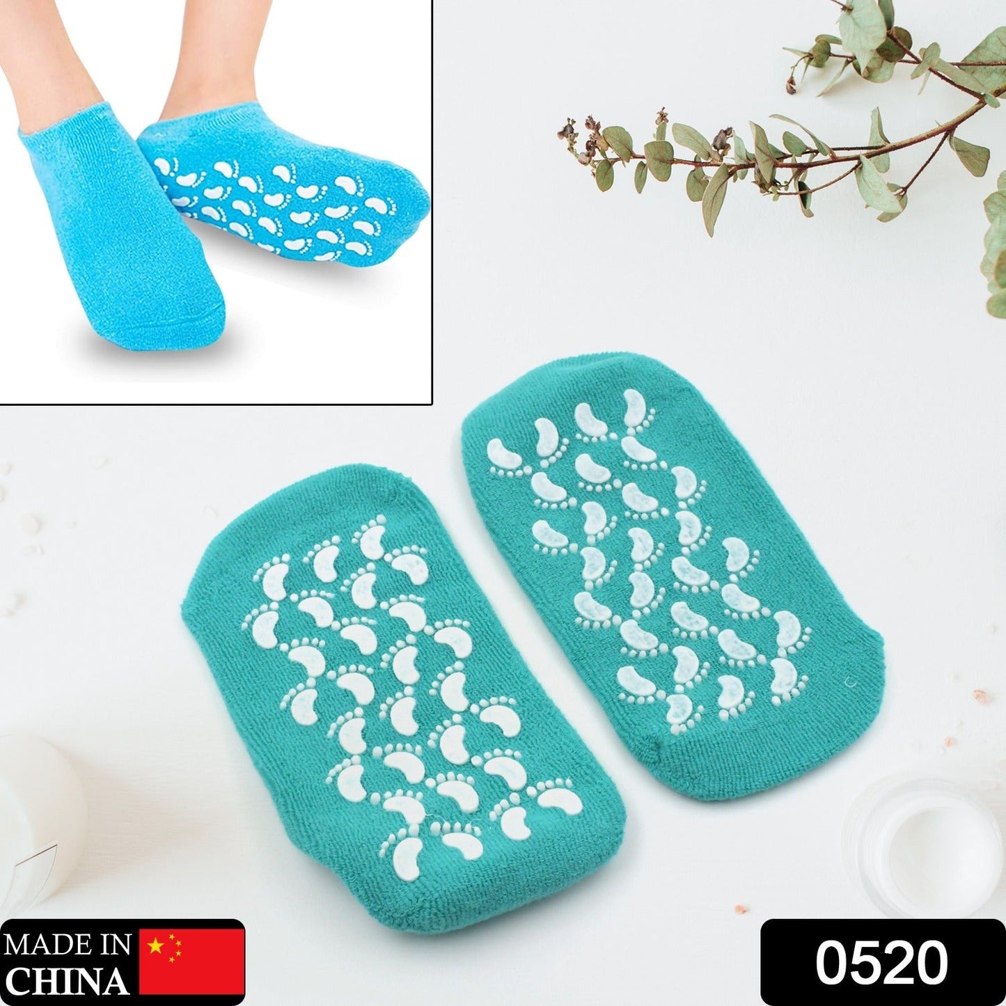 Socks Soft Socks for Repairing and Softening Dry Cracked Feet Skins Comfortable Socks (No Box Packing / Without Gel Socks) - Discount Karo