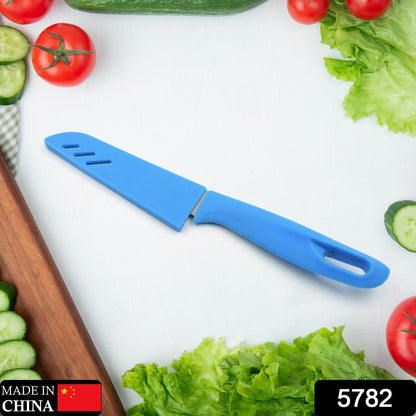 Stainless Steel Knife For Kitchen Use, Knife Set, Knife & Non-Slip Handle With Blade Cover Knife, Fruit, Vegetable,Knife Set (1 Pc) - Discount Karo