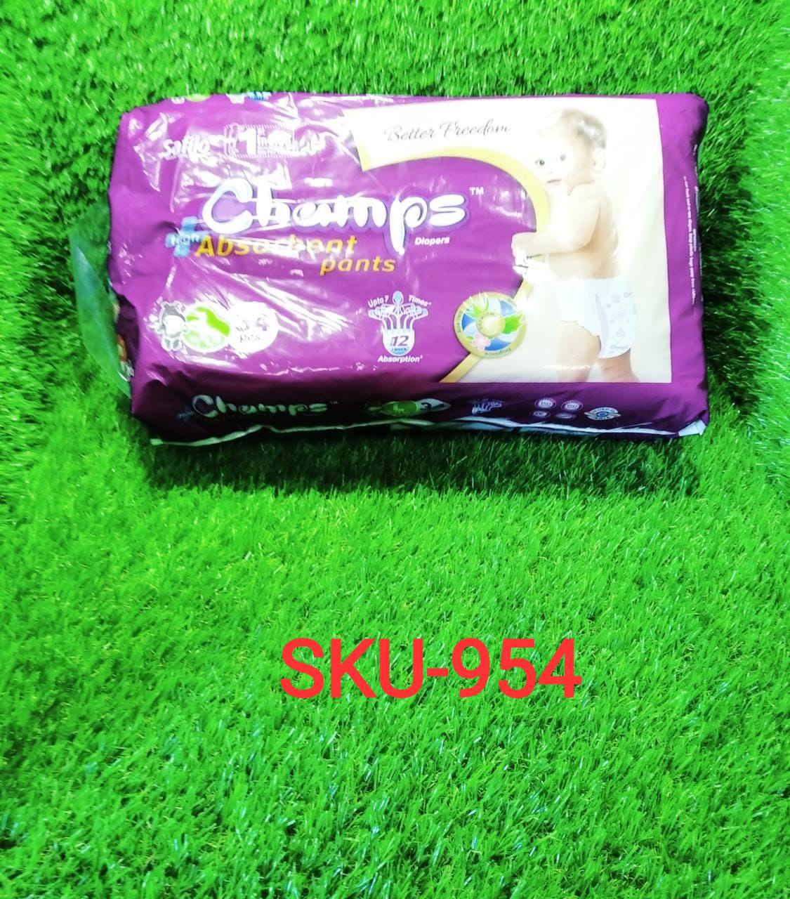 Premium Champs High Absorbent Pant Style Diaper Small, Medium and Large Size Diaper - Discount Karo