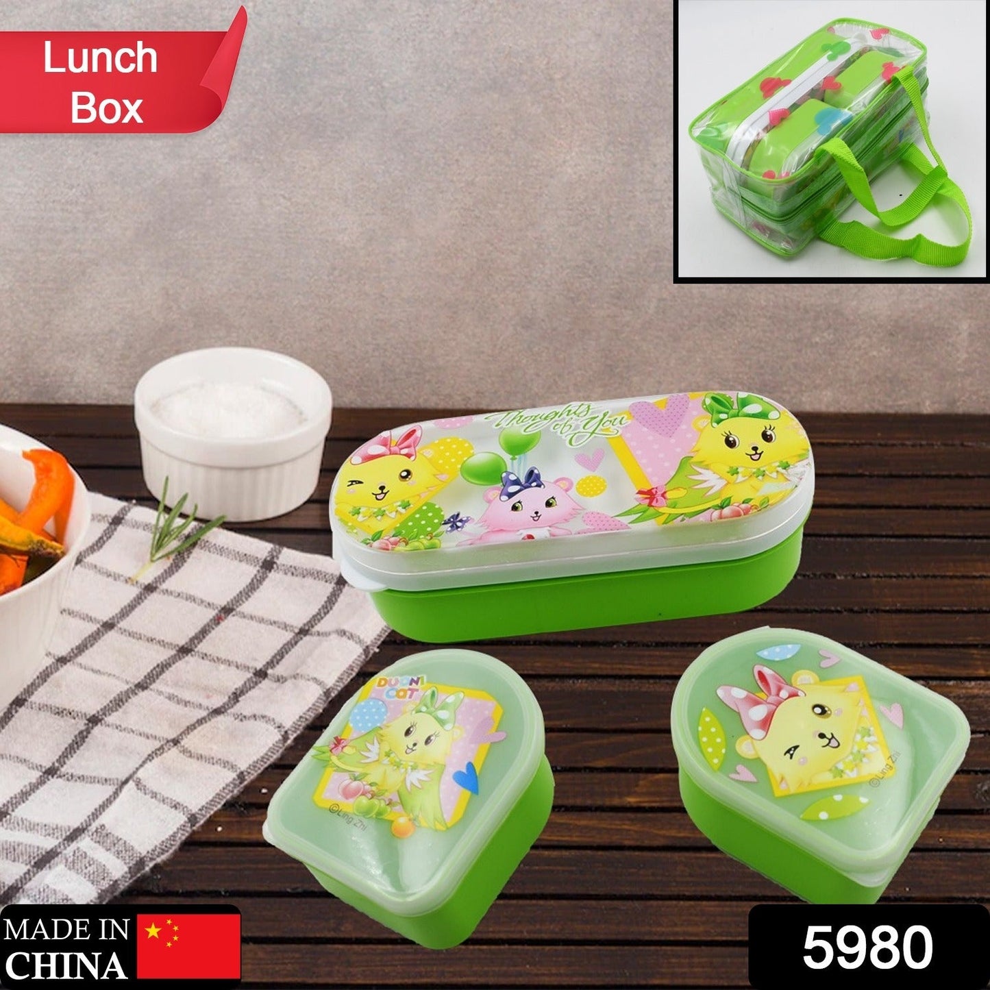 Tiffin Box Smart Lunch Box High Quality 3 box Lunch Box Leak Proof Lunch Box For Home & School, Office Use - Discount Karo