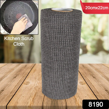 Durable Kitchen Scrub Cloth, Microfiber Cleaning Cloth Roll, Kitchen Wear-Resistant Cloth 20×22cm, Multipurpose Cleaning Cloths for Kitchen (1pc) - Discount Karo