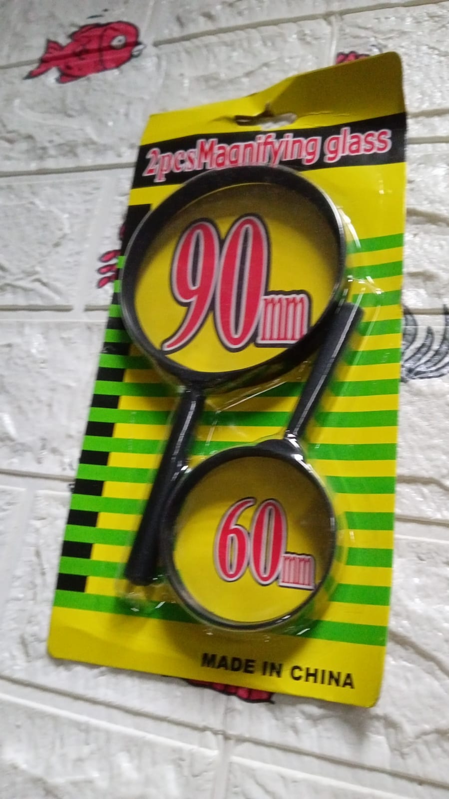 Magnifying glass Lens - reading aid made of glass - real glass magnifying glass that can be used on both sides - glass breakage-proof magnifying glass, Protect Eyes, 90mm & 60mm (2pc Set) - Discount Karo