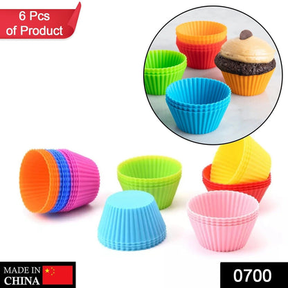 Silicone cupcake Shaped Baking Mold Fondant Cake Tool Chocolate Candy Cookies Pastry Soap Moulds (6 pc) - Discount Karo