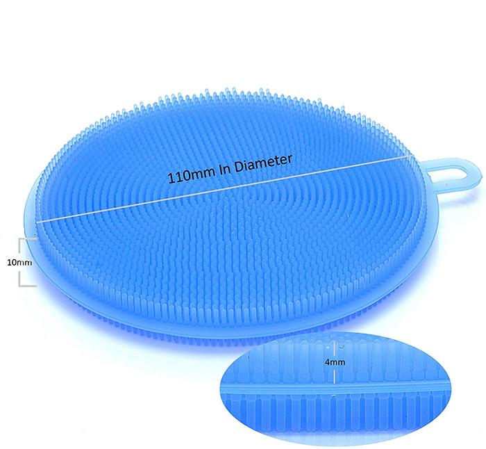 1344 Silicone Dish Scrubber Sponge Mildew Free, Non Stick, Heat Resistant 