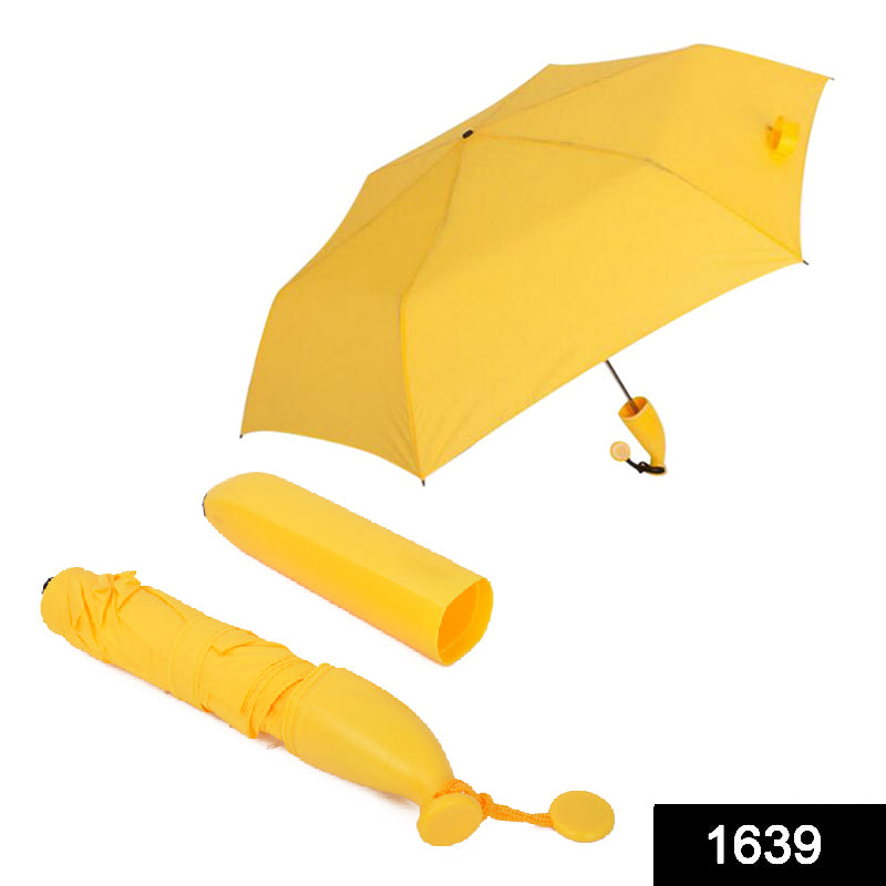 Stylish Banana Shaped Mini Foldable Umbrella