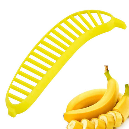 Banana Slicer- Perfect for Fruit Salads Handle Plastic Banana Fruit Slicer Cutter Chopper - Discount Karo