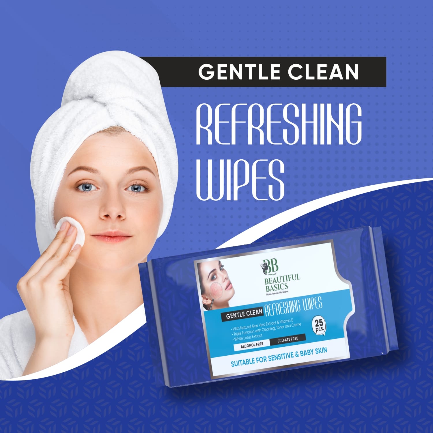 Refreshing Wet Wipes for Face | Facial Cleansing | Refreshing & Skin Hydration| Soothing for skin | pH Balance & Alcohol Free | Nourishing with Fruit extract | 25 Wipes - Discount Karo