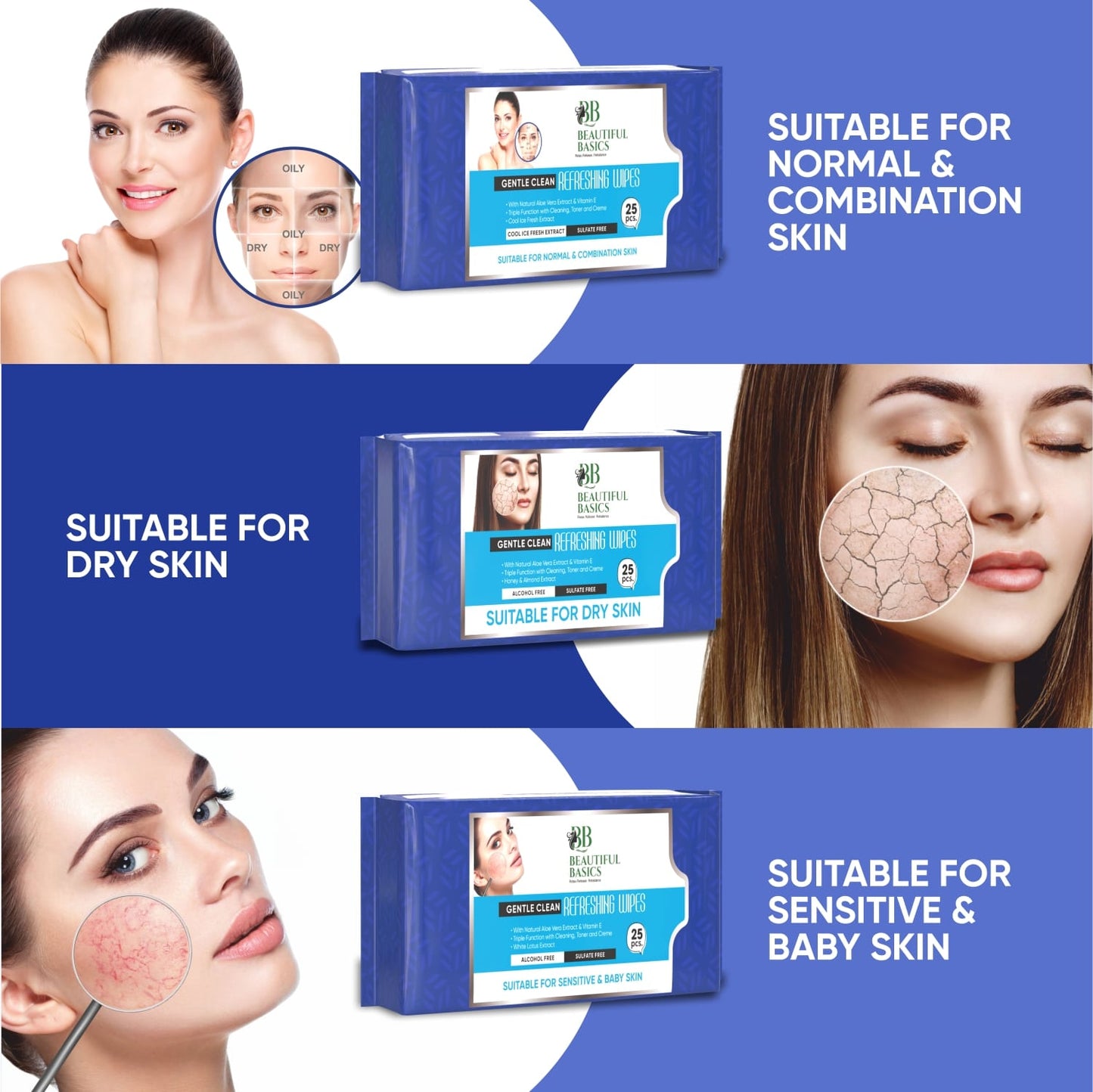 Refreshing Wet Wipes for Face | Facial Cleansing | Refreshing & Skin Hydration| Soothing for skin | pH Balance & Alcohol Free | Nourishing with Fruit extract | 25 Wipes - Discount Karo