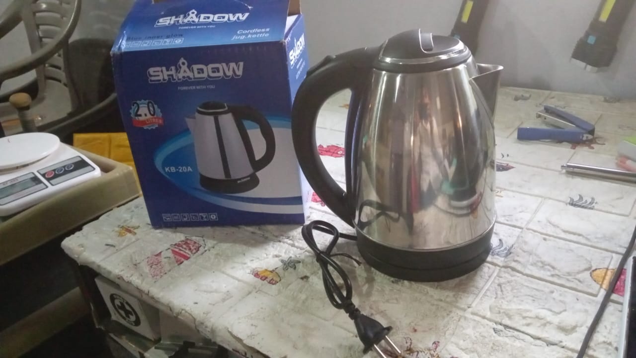 Stainless Steel Electric Kettle with Lid - 2 l - Discount Karo