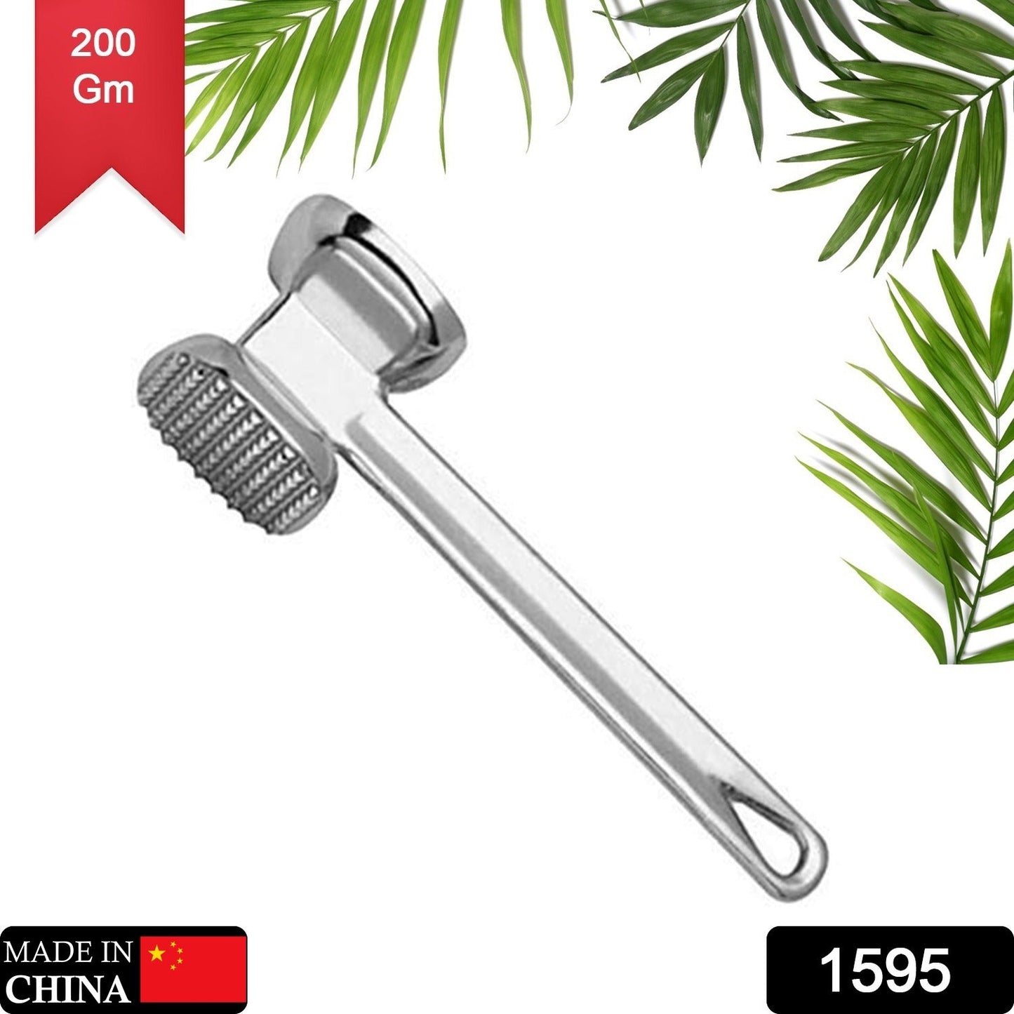 Double Sided Beef Steak Mallet (Aluminum): Meat Tenderizer Hammer - Discount Karo