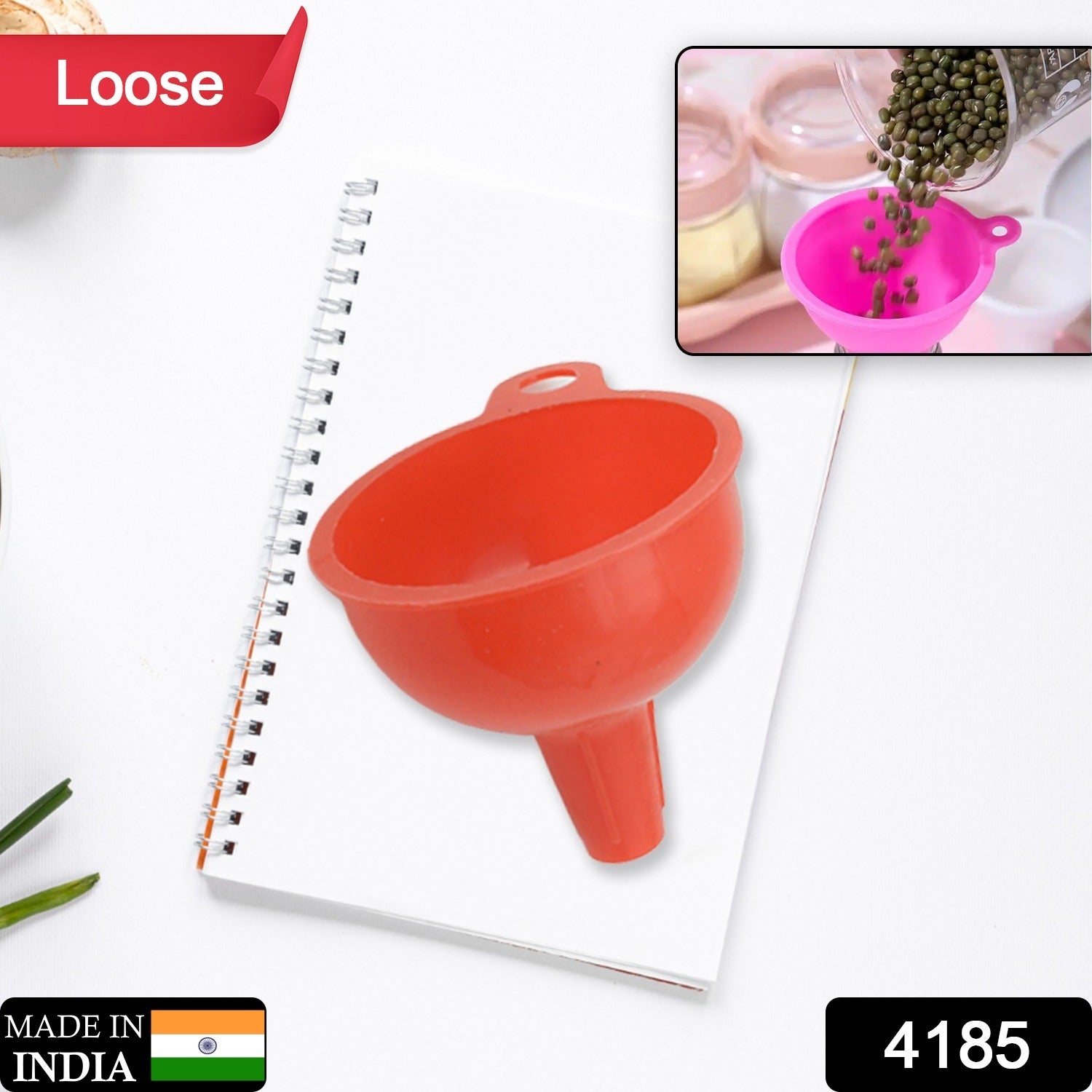 Food-Grade Silicone Funnel: Safe & Easy Transfer for Liquids & Grains (1 Pc) - Discount Karo