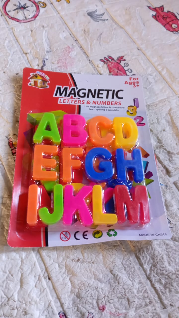 English A to Z Small letter Colorful Magnetic Alphabet to Educate Kids in Fun Play & Learn | Toy for Preschool Learning, Spelling, Counting (26 Alphabet) - Discount Karo