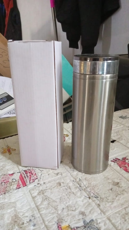 Stainless Steel Thermos Water Bottle | 24 Hours Hot and Cold | Easy to Carry | Rust & Leak Proof | Tea | Coffee | Office| Gym | Home (350ml) - Discount Karo