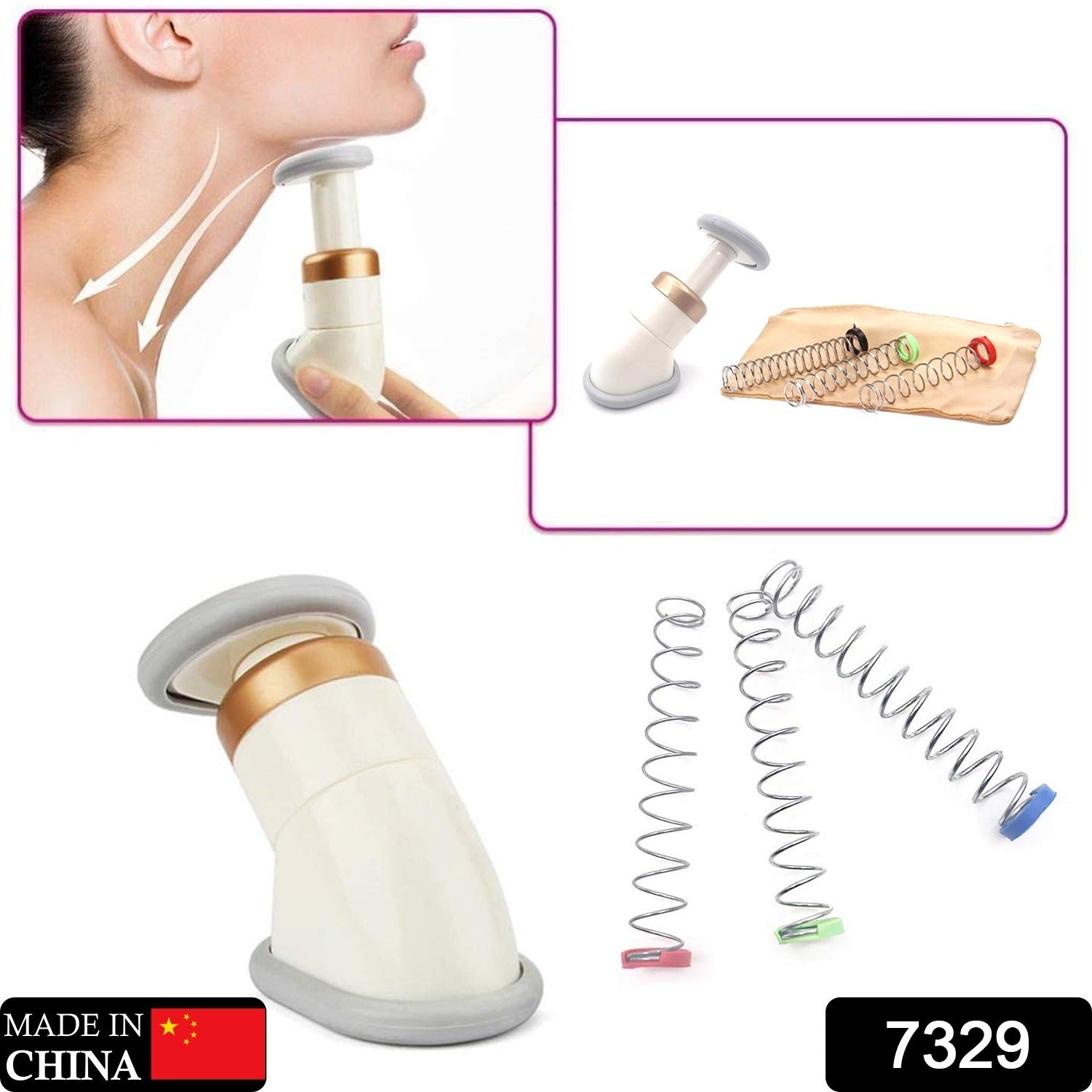 Double Chin Up Massager & Jawline Exerciser (1 Pc) - Discount Karo