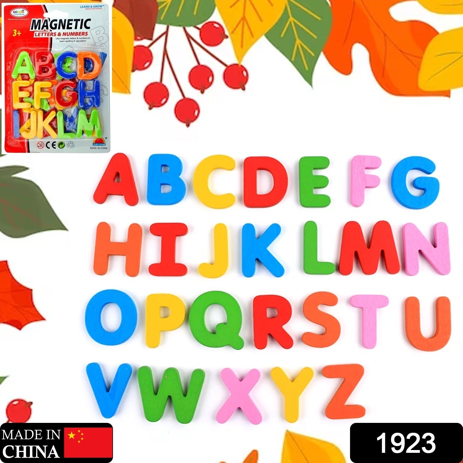 English A to Z Small letter Colorful Magnetic Alphabet to Educate Kids in Fun Play & Learn | Toy for Preschool Learning, Spelling, Counting (26 Alphabet) - Discount Karo