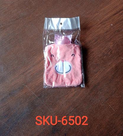 6502 Pink small Hot Water Bag with Cover for Pain Relief, Neck, Shoulder Pain and Hand, Feet Warmer, Menstrual Cramps. 