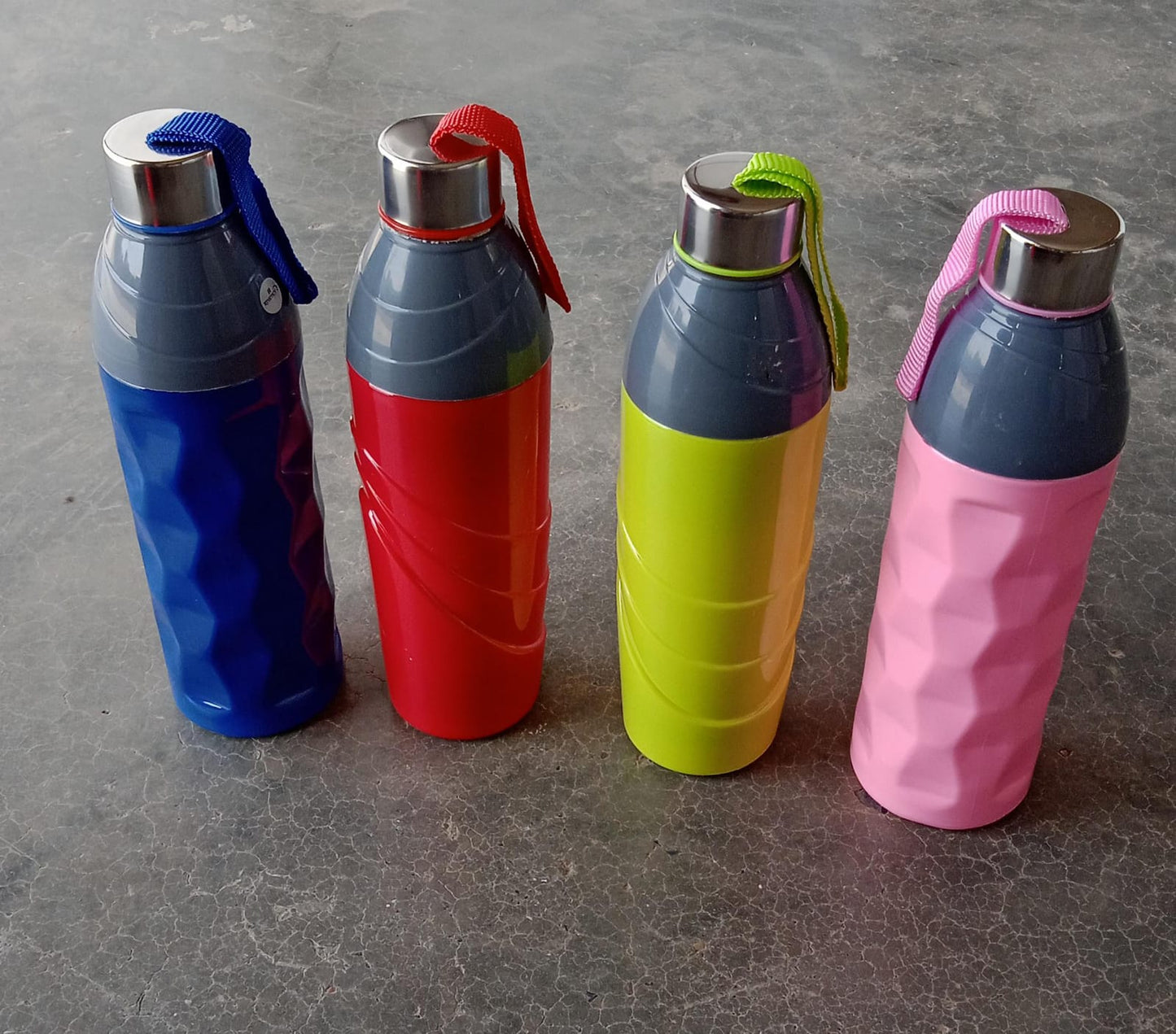 Plastic Sports Insulated Water Bottle with Dori Easy to Carry High Quality Water Bottle, BPA-Free & Leak-Proof! For Kids' School, For Fridge, Office, Sports, School, Gym, Yoga (750 ML / 1 Pc / Multi Color) - Discount Karo